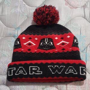 Boys Star Wars Darth Vader Acrylic Knit Beanie Hat